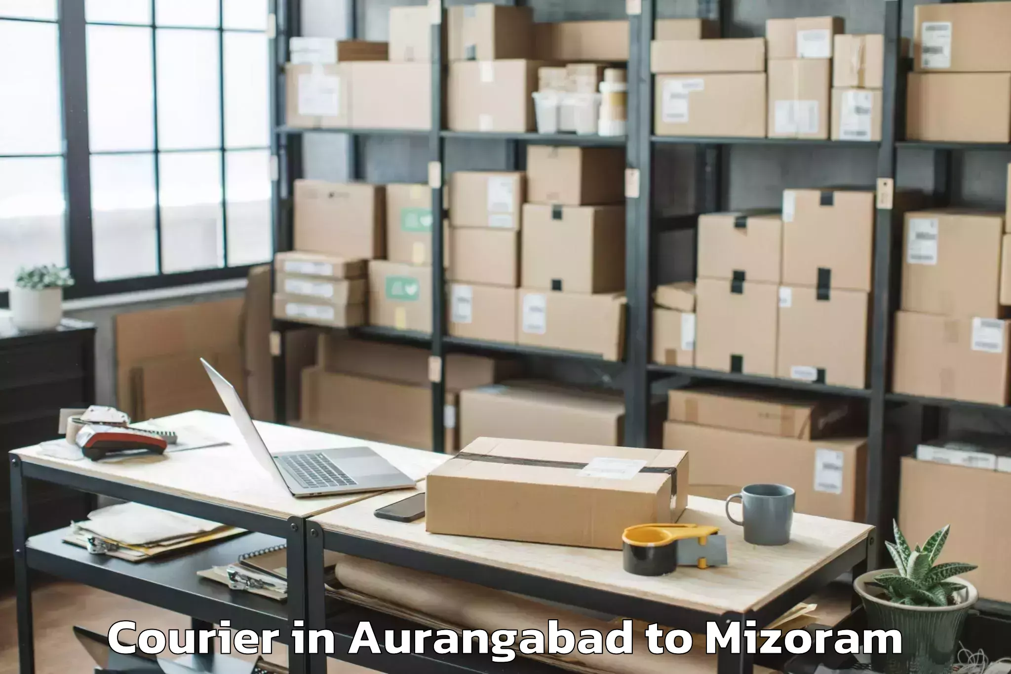 Book Aurangabad to Saitual Courier Online